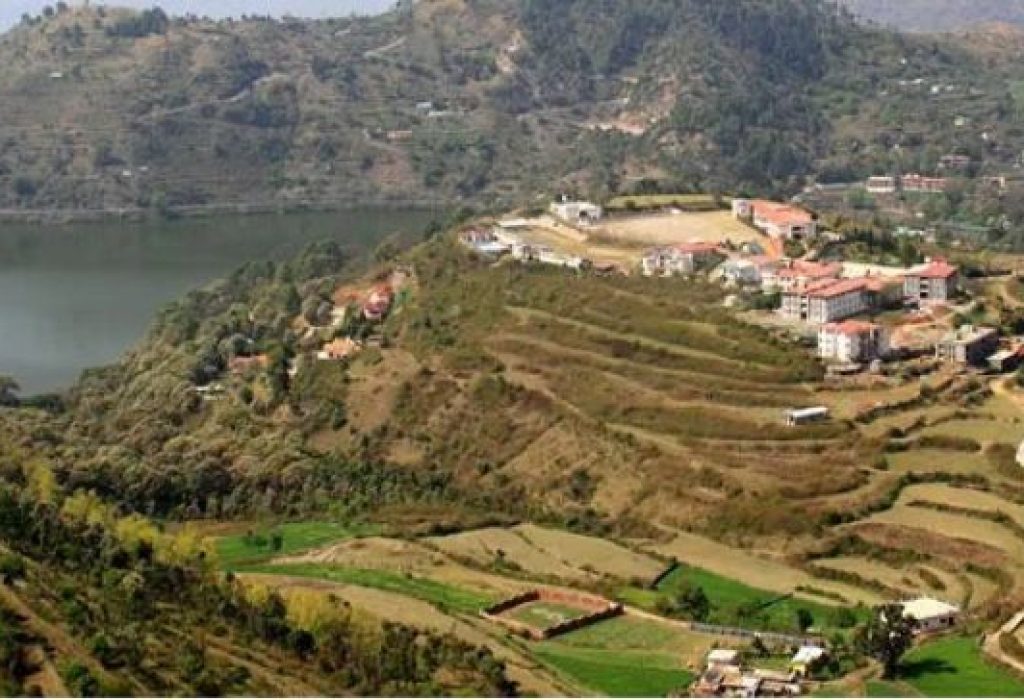 Hidimba Parvat in Bhimtal covered with dense green forest – best place to visit in Bhimtal